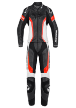 Kombinezon motocyklowy dwuczęściowy damski Spidi Laser Touring czarno-biało-czerwony