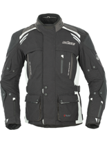 Kurtka motocyklowa tekstylna Büse Highland czarno-biała