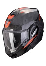 Kask szczękowy Scorpion Exo-Tech Evo Carbon Rover czarno-czerwony